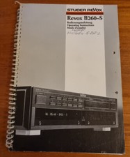 ⭐️⭐️⭐️ Revox B 260-S Bedienungsanleitung ⭐️⭐️⭐️