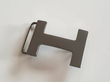 ♥ umjuBELT H-Level schwarz black shining Hochglanz Gürtelschnalle Schließe 7x5 