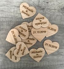 25 Streudeko Holz Herz