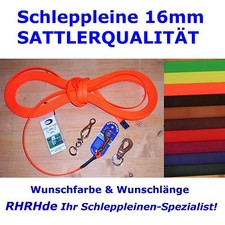 BioThane Schleppleine GENÄHT NICHT NUR GENIETET! Wunschlänge Wunschfarbe