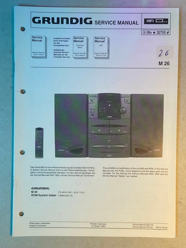 Grundig service manual für - grundig, service-manual