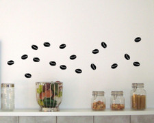 Wandtattoo Kaffeebohnen Kaffee