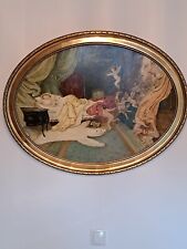 Ölbild mit vergoldetem Rahmen - signiert aus 1932 - mit Aufhängung