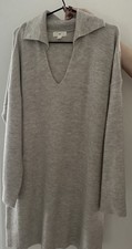H&M Strickkleid Strick Kleid Beige gr.S  Kragen