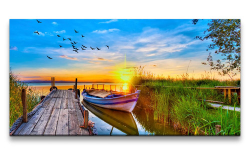120x60cm leinwandbild meer - leinwandbild,