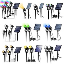4er rgb led solarstrahler - 1/2/4er,