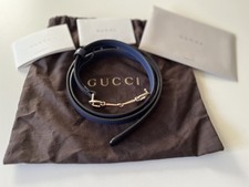 GUCCI * GÜRTEL * HORSEBIT SCHNALLE * LACKLEDER * BLAU * MIT RECHNUNG