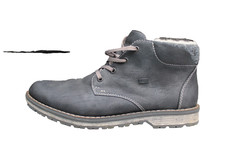 RIEKER Stiefeletten Stiefel Gefüttert Grau Herren Schuhe Gr.41