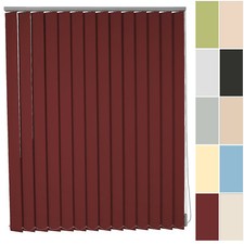 Lamellenvorhang auf Maß Vertikal Jalousie Lamellen Fenster Rollo Schiene Silber