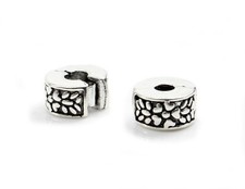 Metallperlen clip antik - 2,
