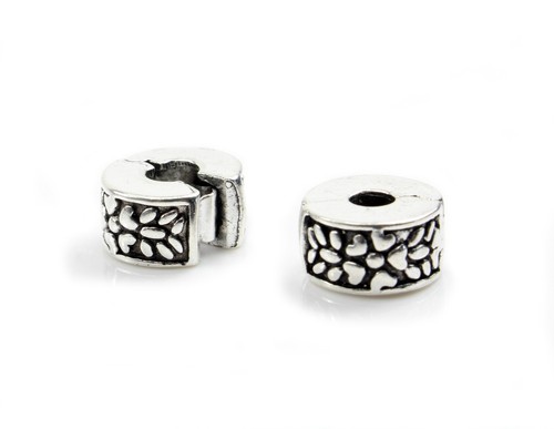 Metallperlen clip antik - 2,