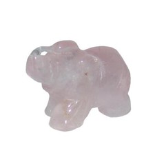 Rosenquarz Elefant ca. 20 x 30