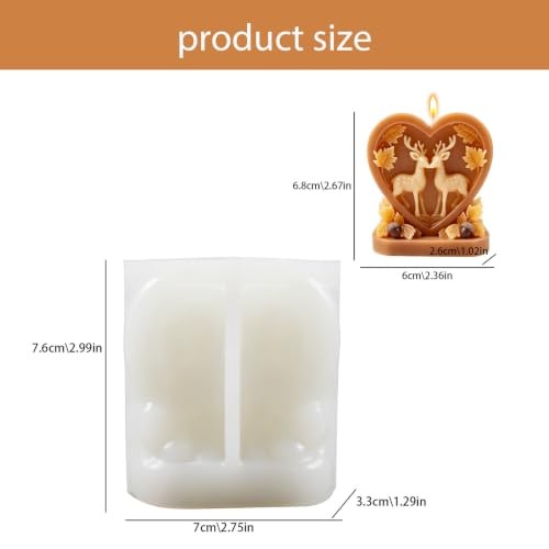 Silikonform herz elch - silikonform,