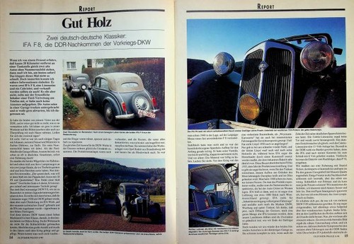 Oldtimer praxis 1025 ifa f8 - oldtimer,