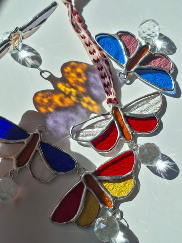 Tiffany glas schmetterling - tiffany,