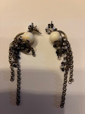 Konplott Ohrschmuck weiss, mattgold, beige 