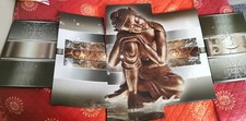 Leinwandbild Buddha Druck Keilrahmen 5 teilig 200x100 cm