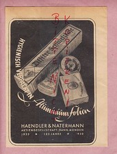 HANN.MÜNDEN, Werbung 1950, Haendler & Natermann AG Käse Butter Alufolie