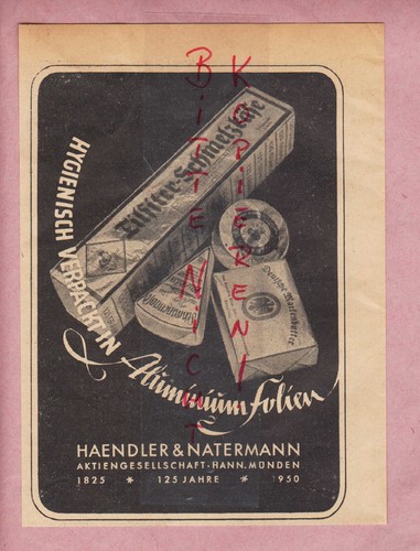 Hann münden werbung 1950 - werbung,