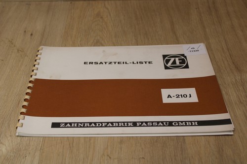 210j ersatzteilliste - zf, a_210j