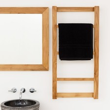 Teakholz Handtuch-Halter