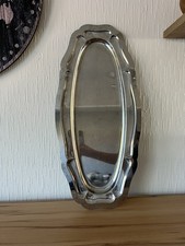 Lange Servierplatte / Fleischplatte Platte Silber groß Tablett 