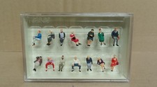 Preiser 10524 Reisende, sitzend H0, 14 Figuren, neu, unbespielt XXL Fotos 02