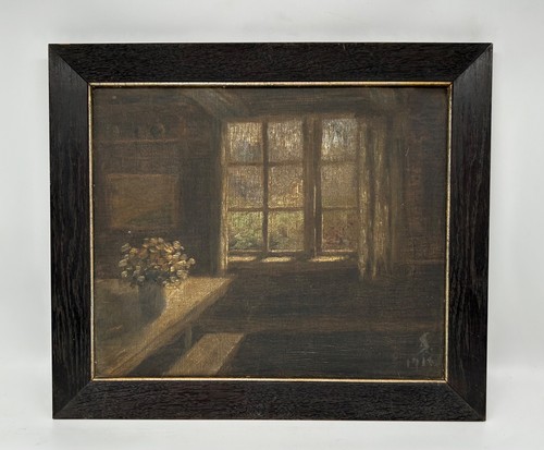 ölbild stillleben raum - stillleben,