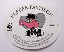 Werbe-Aufkleber Opel WWF