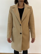 Mantel Damen beige Gr. 34 River Island Übergangsjacke camel Jacke Wollmantel