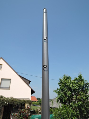 Sonnensegelmast anthrazit