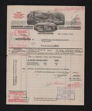 WUPPERTAL-BARMEN, Rechnung 1933, Vorwerk & Sohn Textil-Gummiwerke