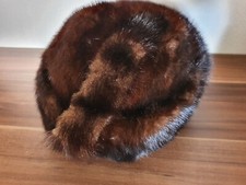 Echt Pelz Mütze Damen Russian Fell Winter Warm 54-57 sehr saubere Verarbeitung