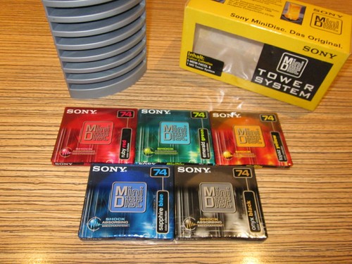 Sony minidisc tower - x,