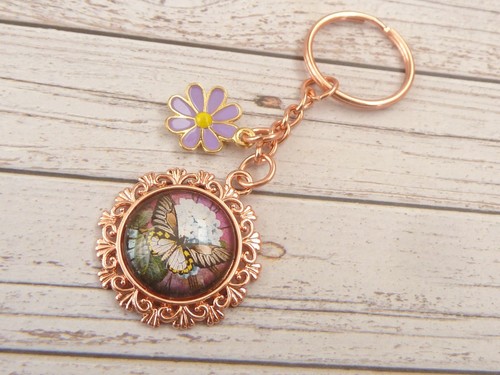 Rose gold butterfly - rose, motif