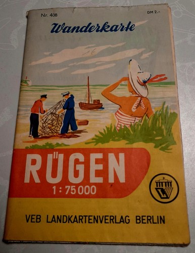 Alte wanderkarte rügen - alte, nr
