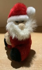 Weihnachtsmann Stofftier zum Anklammern, ca. 13 cm