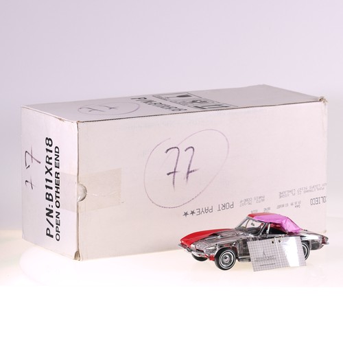 Franklin mint corvette 1967 - mint,