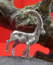 Trachten Charivari Anhänger Steinbock in 835 Silber
