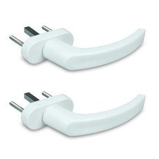 2x Fenstergriff Weiß –