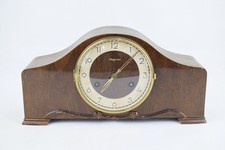 Dugena Kaminuhr Buffetuhr mit Gong Handaufzug vintage Holzgehäuse