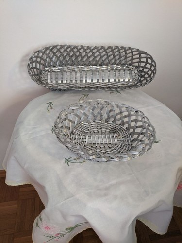 Brotkörbe aus edelstahl - 2x,
