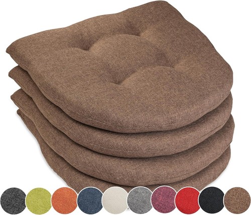 4er set stuhlkissen 40x40x5cm - set,