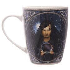 Fantasy Tasse Dunkler Engel mit Kristallkugel Kaffebecher Hexe Magie Feen Becher
