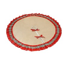 Beige grau rot grün Weihnachtsbaum Rock für Urlaub Party Dekoration