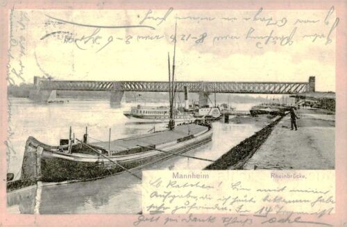 Ansichtskarte mannheim 1903 - mannheim,
