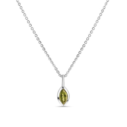 Halskette anhänger peridot - halskette,