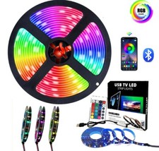 LED Streifen Lichter 1-5m RGB 5050 Farbwechsel Band Schrank Küche TV Beleuchtung
