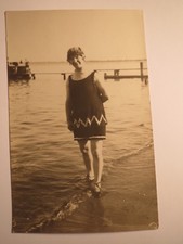 Young woman in swimsuit with