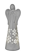 Porzellan Engel mit LED Licht